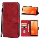 Leather Phone Case For Blackview A95(Red) - 1