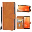 Leather Phone Case For Blackview A95(Brown) - 1