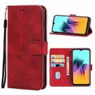 Leather Phone Case For Itel A58 Pro(Red) - 1