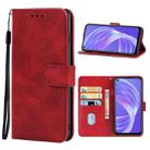 Leather Phone Case For OPPO A73 5G(Red) - 1