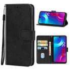 Leather Phone Case For TCL 30(Black) - 1