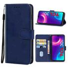 Leather Phone Case For TCL 30(Blue) - 1