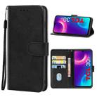 Leather Phone Case For TCL 30+(Black) - 1