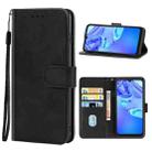 Leather Phone Case For TCL 305 / 30 SE / 306 & Sharp Aquos V6 / V6 Plus(Black) - 1