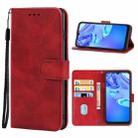 Leather Phone Case For TCL 305 / 30 SE / 306 & Sharp Aquos V6 / V6 Plus(Red) - 1