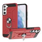 For Samsung Galaxy S22+ 5G War-god Armor Ring Holder TPU + PC Phone Case(Red) - 1