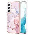 For Samsung Galaxy S22 5G Electroplating Marble IMD TPU Phone Case(Rose Gold 005) - 1