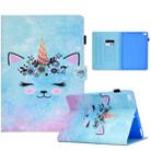 Sewing Pen Slot Leather Tablet Case For iPad 9.7 2018 & 2017(Wildebeest) - 1