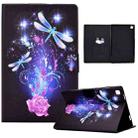 For Samsung Galaxy Tab A 8.0 2019 Electric Pressed TPU Leather Tablet Case(Butterfly) - 1