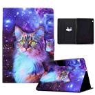 For Huawei MediaPad T5 Electric Pressed TPU Leather Tablet Case(Star Cat) - 1