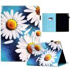 For Lenovo Tab M10 Sewing Pen Slot Leather Tablet Case(Sunflower) - 1