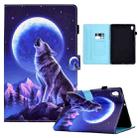 For Lenovo Tab M10 HD 2ND X306X Sewing Pen Slot Leather Tablet Case(Night Wolf) - 1