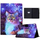 For Lenovo Tab M10 Electric Pressed TPU Leather Tablet Case(Star Cat) - 1