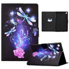 For Samsung Galaxy Tab A8 10.5 2021 Electric Pressed TPU Leather Tablet Case(Butterfly) - 1
