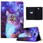 For Samsung Galaxy Tab A 10.1 2016 Electric Pressed TPU Leather Tablet Case(Star Cat) - 1