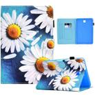 For Samsung Galaxy Tab A 8.0 T350 Sewing Pen Slot Leather Tablet Case(Sunflower) - 1