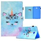 For Samsung Galaxy Tab A 10.1 2016 T580 Sewing Pen Slot Leather Tablet Case(Wildebeest) - 1