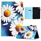 For Huawei MatePad T 10s Sewing Pen Slot Leather Tablet Case(Sunflower) - 1