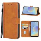 Leather Phone Case For BLU G71+(Brown) - 1