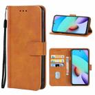 Leather Phone Case For Xiaomi Redmi 10 2022(Brown) - 1