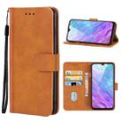 Leather Phone Case For ZTE Blade 20 Smart(Brown) - 1
