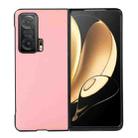 For Honor Magic V Two-color Litchi Texture Phone Case(Pink) - 1