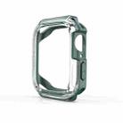 Transparent Two-color Armor Case For Apple Watch Series 9 / 8 / 7 45mm(Green) - 1