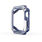 Transparent Two-color Armor Case For Apple Watch Series 6 & SE & 5 & 4 44mm(Blue) - 1