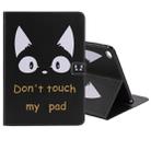 For iPad 5 & 6 Colored Drawing Pattern Horizontal Flip PU Leather Case with Holder & Card Slots & Wallet & Sleep / Wake-up Function(Cat Ears) - 1