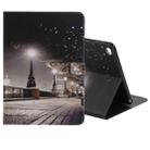 For iPad 5 & 6 Colored Drawing Pattern Horizontal Flip PU Leather Case with Holder & Card Slots & Wallet & Sleep / Wake-up Function(Cityscape) - 1