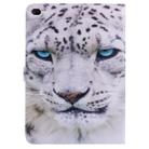 For iPad 5 & 6 Colored Drawing Pattern Horizontal Flip PU Leather Case with Holder & Card Slots & Wallet & Sleep / Wake-up Function(White Panther) - 2