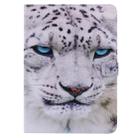 For iPad 5 & 6 Colored Drawing Pattern Horizontal Flip PU Leather Case with Holder & Card Slots & Wallet & Sleep / Wake-up Function(White Panther) - 3