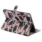 For iPad 5 & 6 Colored Drawing Pattern Horizontal Flip PU Leather Case with Holder & Card Slots & Wallet & Sleep / Wake-up Function(Little Cat) - 5