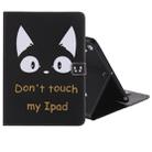 Colored Drawing Pattern Horizontal Flip PU Leather Case with Holder & Card Slots & Wallet & Sleep / Wake-up Function(Cat Ears) - 1