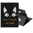 For iPad Pro 12.9 2018 Colored Drawing Pattern Horizontal Flip PU Leather Case with Holder & Card Slots & Wallet & Sleep / Wake-up Function(Cat Ears) - 1