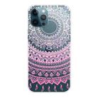 For iPhone 13 Pro Gradient Lace Transparent TPU Phone Case (Gradient Pink) - 1