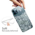 For iPhone 11 Pro Max Gradient Lace Transparent TPU Phone Case (White) - 3