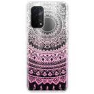 For OPPO A54 5G / A74 5G / A93 5G Gradient Lace Transparent TPU Phone Case(Gradient Pink) - 1