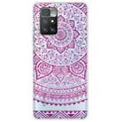 For Xiaomi Redmi 10 Gradient Lace Transparent TPU Phone Case(Rose Red) - 1