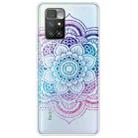 For Xiaomi Redmi 10 Gradient Lace Transparent TPU Phone Case(Purple Blue Red) - 1