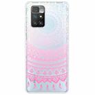 For Xiaomi Redmi 10 Gradient Lace Transparent TPU Phone Case(Gradient Pink) - 1
