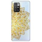 For Xiaomi Redmi 10 Gradient Lace Transparent TPU Phone Case(Gold) - 1