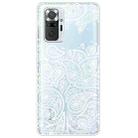 For Xiaomi Redmi Note 10 Pro 4G Gradient Lace Transparent TPU Phone Case(White) - 1