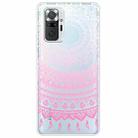 For Xiaomi Redmi Note 10 Pro 4G Gradient Lace Transparent TPU Phone Case(Gradient Pink) - 1