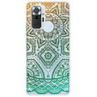 For Xiaomi Redmi Note 10 Pro 4G Gradient Lace Transparent TPU Phone Case(Gradient Green) - 1