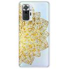 For Xiaomi Redmi Note 10 Pro 4G Gradient Lace Transparent TPU Phone Case(Gold) - 1