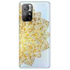 For Xiaomi Redmi Note 11 Gradient Lace Transparent TPU Phone Case(Gold) - 1