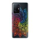 For Xiaomi Mi 11T Gradient Lace Transparent TPU Phone Case(Whirlwind Colorful) - 1