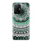 For Xiaomi Mi 11T Gradient Lace Transparent TPU Phone Case(Green White) - 1