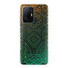 For Xiaomi Mi 11T Gradient Lace Transparent TPU Phone Case(Gradient Green) - 1